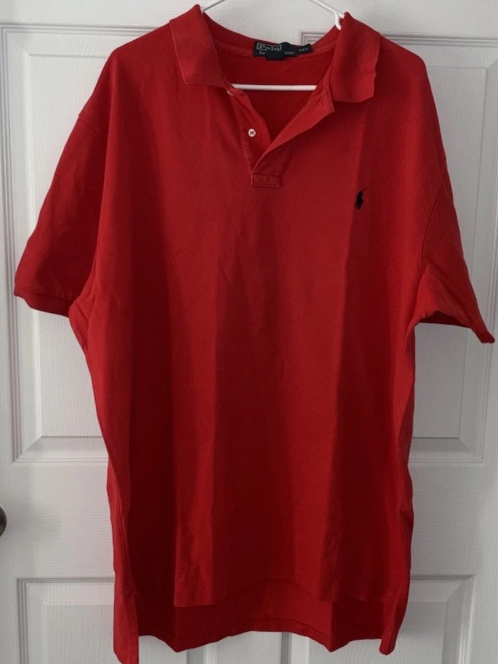 Ralph Lauren Men's Red Polo with Black Pony Logo